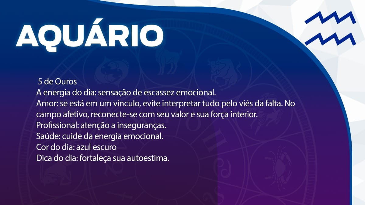 Previsão para Aquário / Arte/DL