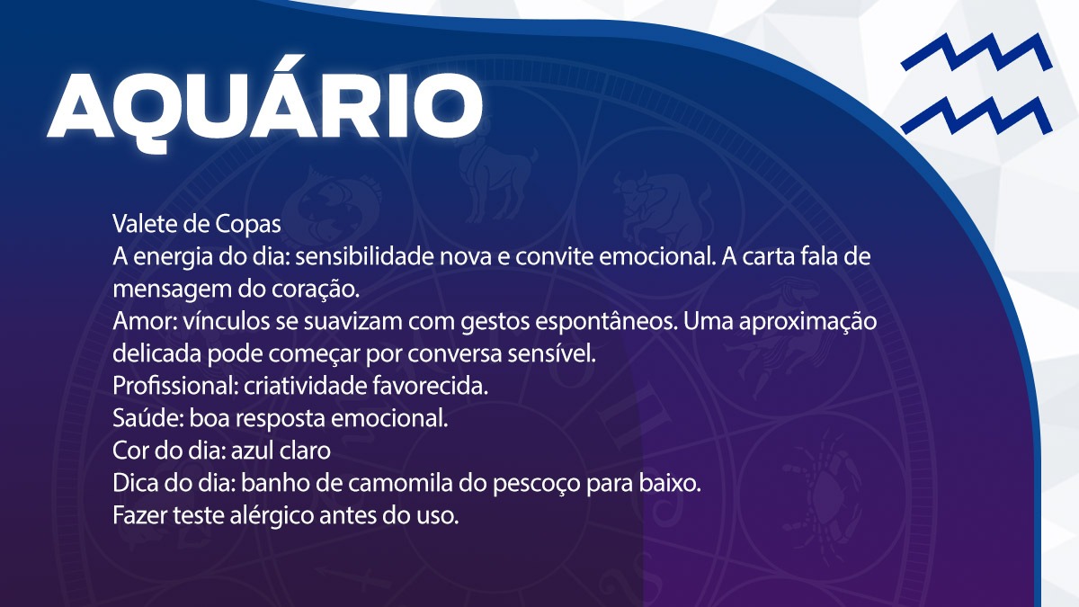 Previsão para Aquário / Arte/DL