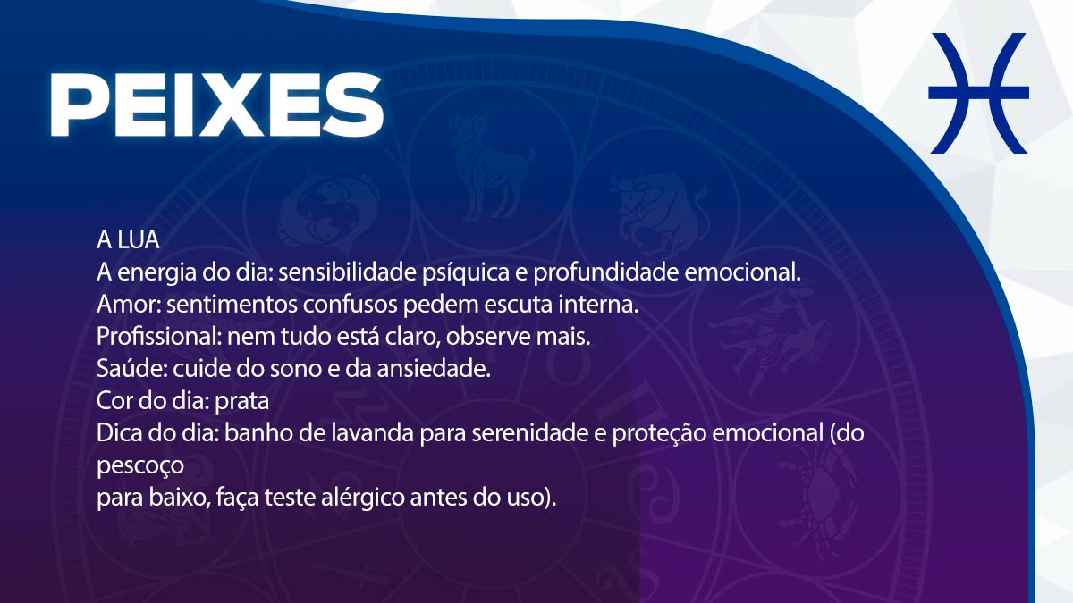 Previsão para Peixes / Arte/DL