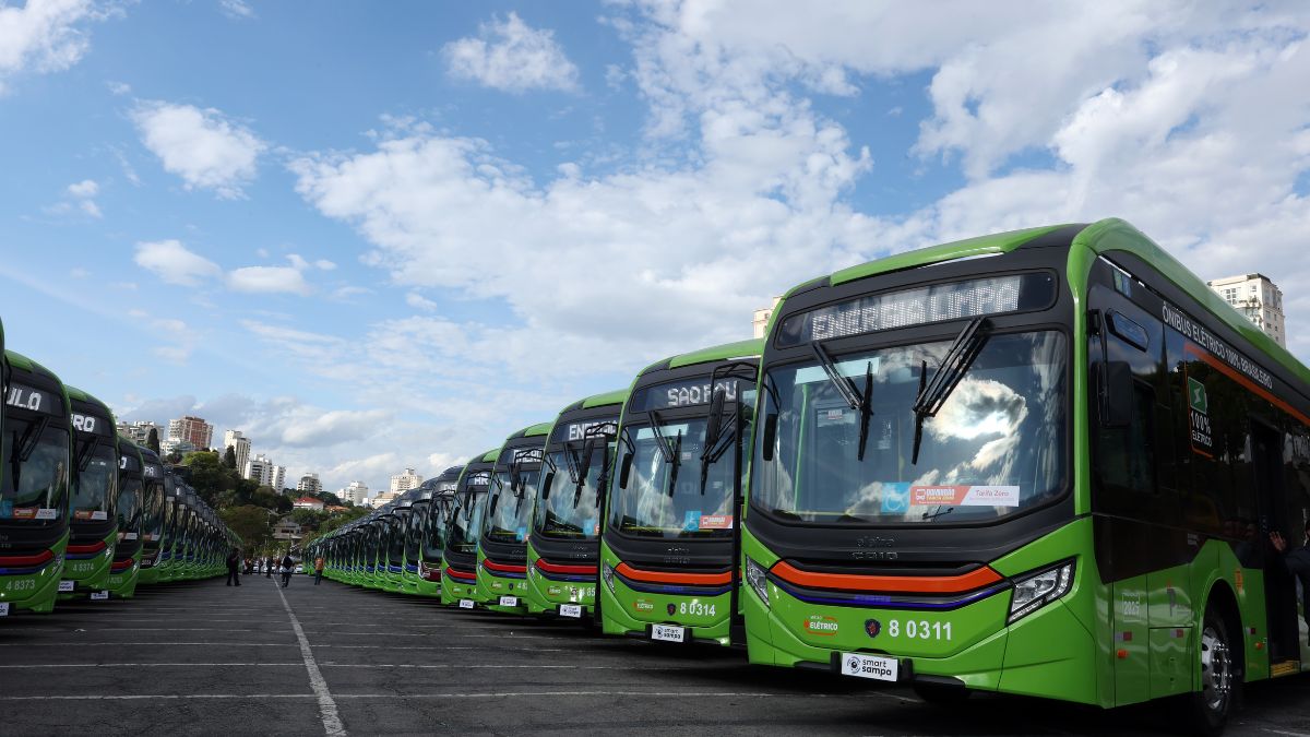 São Paulo apresenta ônibus elétricos com tecnologias fabricadas no Brasil unindo inovação, sustentabilidade e transporte público de qualidade. Foto: JFDiorio/SECOM
