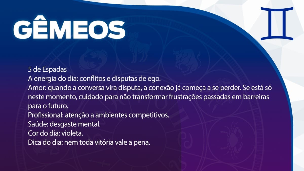 Previsão para Gêmeos / Arte/DL