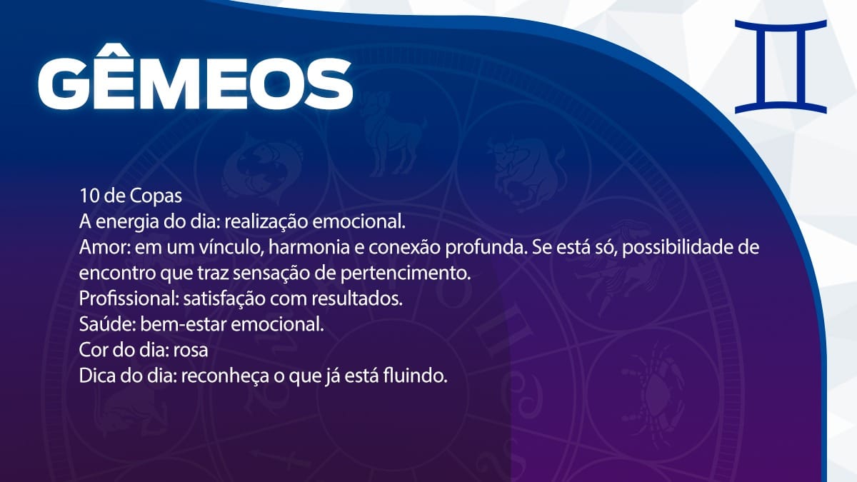 Previsão para Gêmeos / Arte/DL
