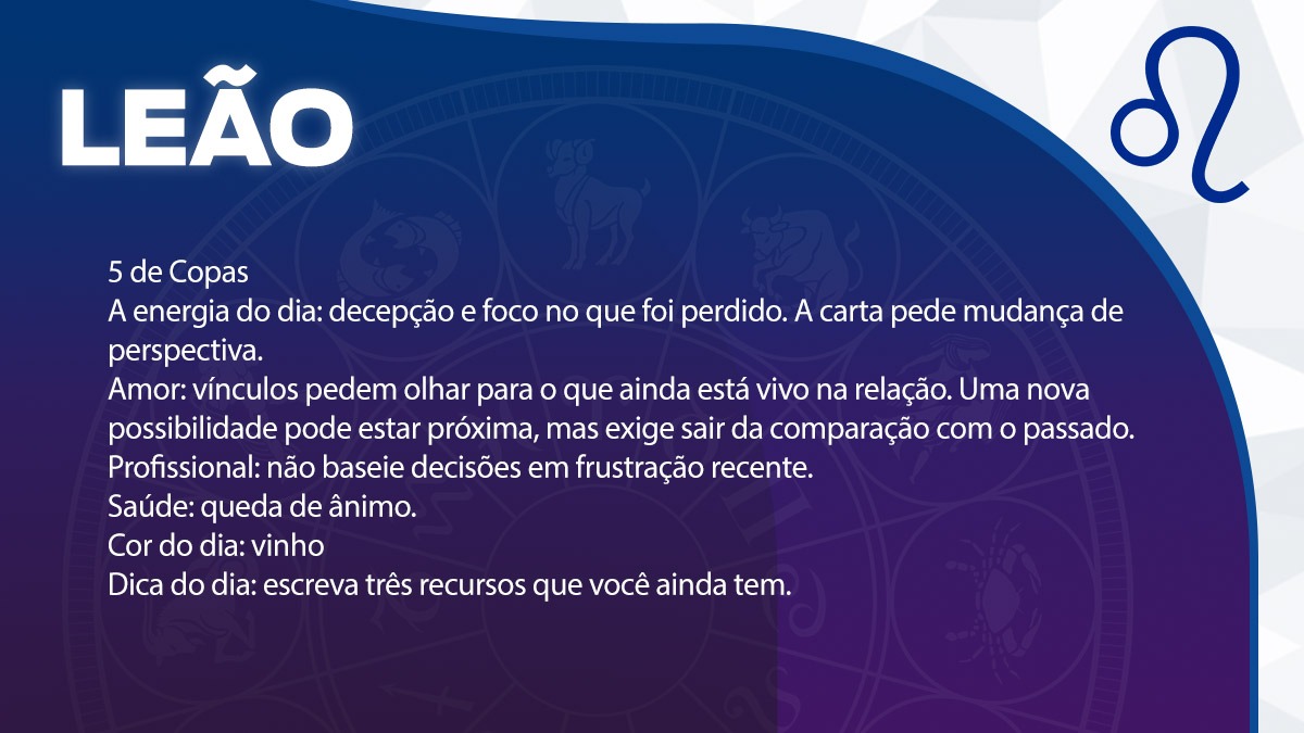Previsão para Leão / Arte/DL