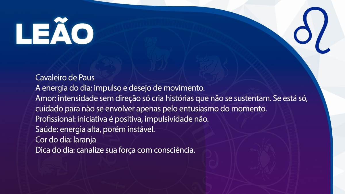 Previsão para Leão / Arte/DL