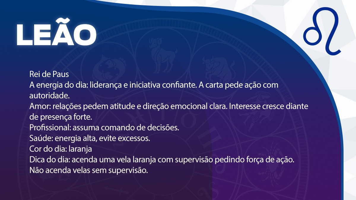 Previsão para Leão / Arte/DL