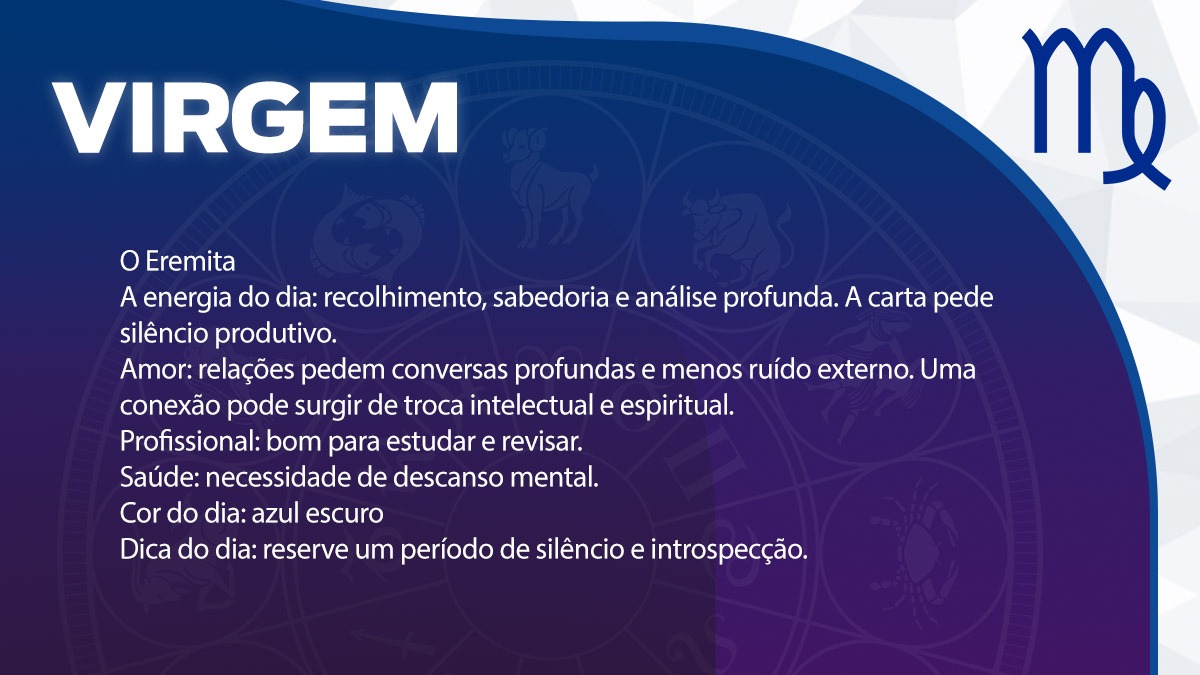 Previsão para Virgem / Arte/DL