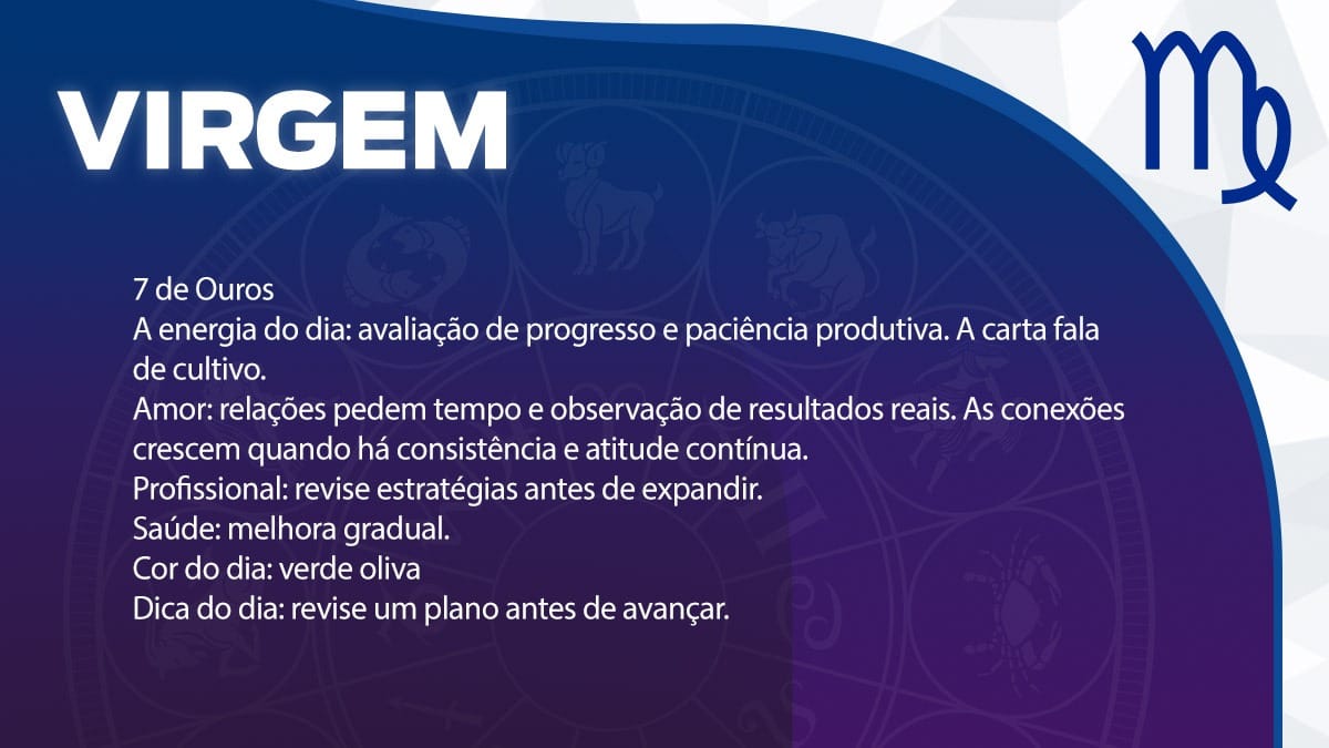 Previsão para Virgem / Arte/DL