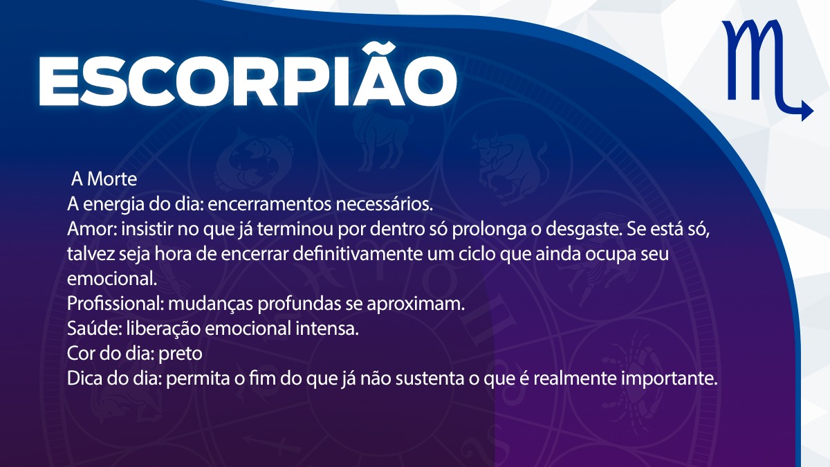 Previsão para Escorpião / Arte/DL