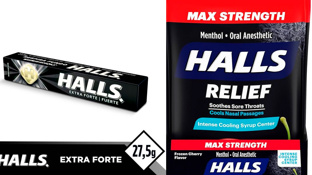 A bala Halls é praticamente onipresente no Brasil.