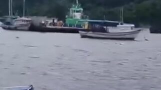 Balsa colidiu com as embarcações na tarde da última quinta-feira