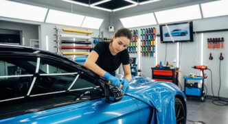 O envelopamento automotivo, feito com vinil autoadesivo, evoluiu drasticamente, oferecendo hoje desde acabamentos foscos até texturizados com durabilidade surpreendente