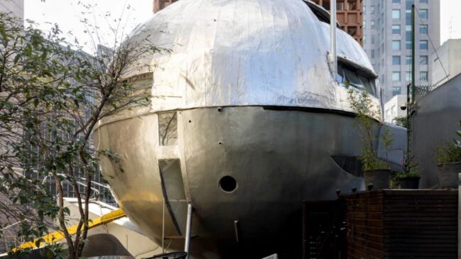 A Casa Bola foi concebida como um protótipo de moradia experimental nos anos 1970