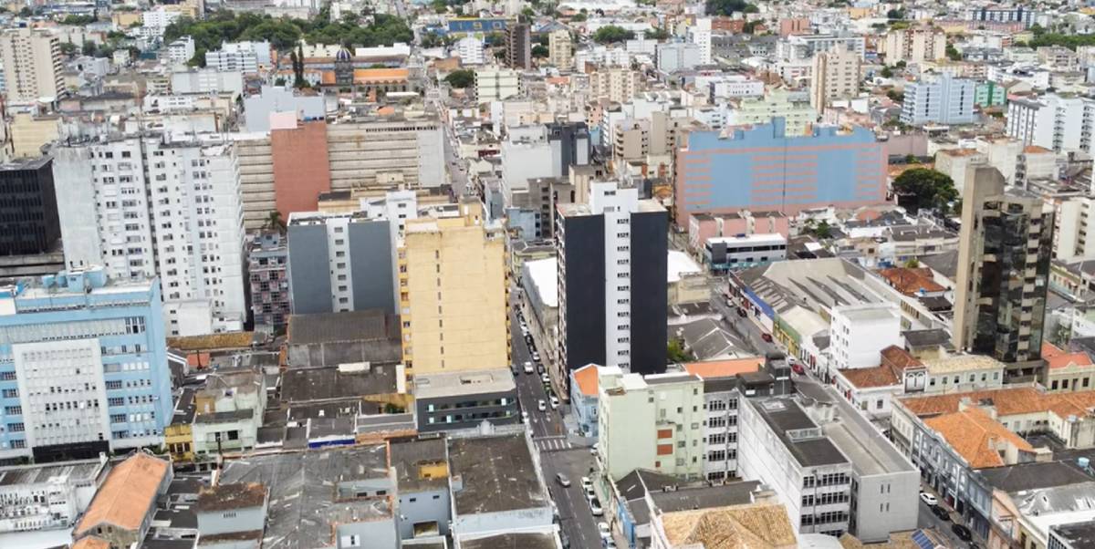Foto panorâmica de imóveis no Litoral de São Paulo