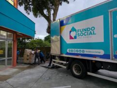 Além dos donativos, Peruíbe recebeu quatro pallets de água mineral por meio da Defesa Civil