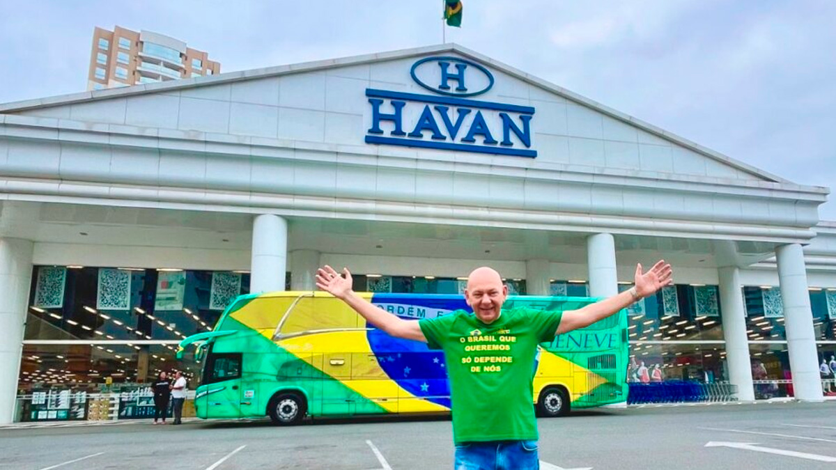 Em uma publicação nas redes sociais, Luciano Hang revelou que a Havan registra um faturamento diário de cerca de R$ 50 milhões