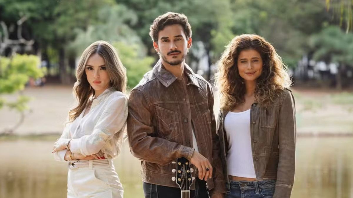 Naiane Sampaio (Isabelle Drummond), João Raul (Filipe Bragança) e Agrado Garcia (Isadora Cruz) / Globo/Manoella Mello
