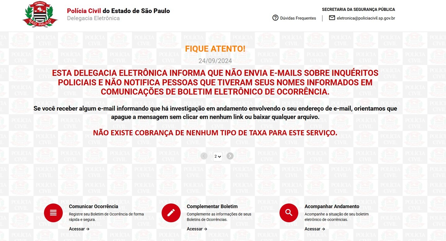 Porém, faça o boletim de ocorrência eletrônico na delegacia virtual da sua região - Jeferson Marques/DL