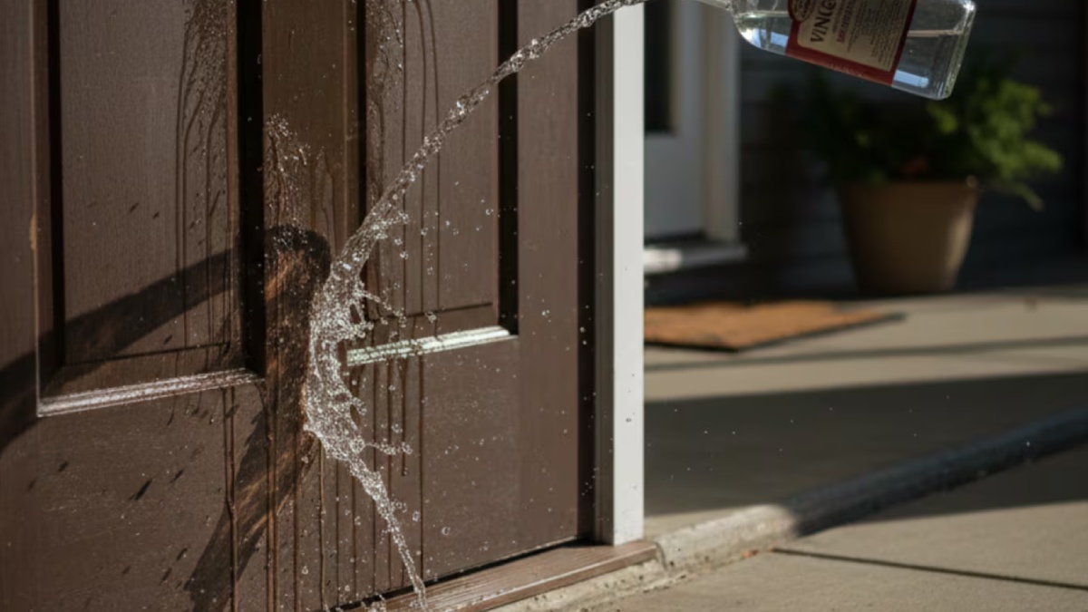 Entenda como a acidez do vinagre ajuda na limpeza pesada de rodapés e batentes de forma segura
