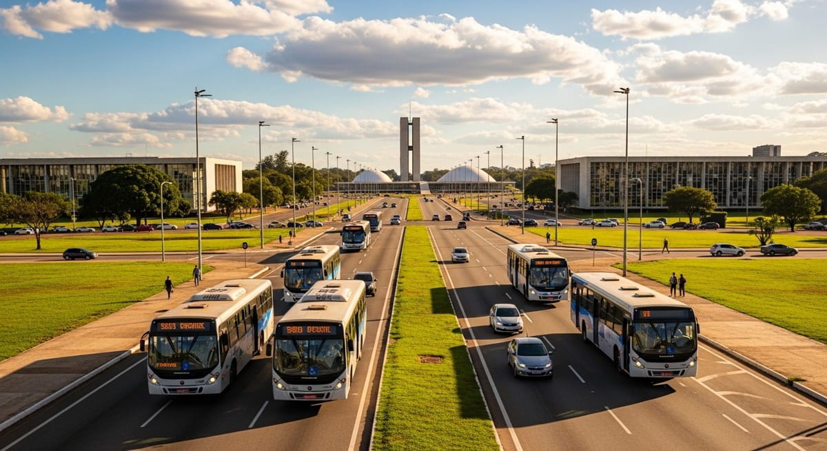 Atualmente, centenas de ônibus disputam espaço com carros e pedestres, gerando saturação e atrasos