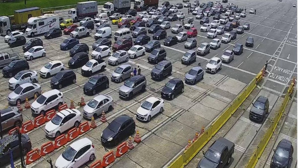 A ideia é diminuir o trânsito na descida da Anchieta e Imigrantes e deixar os veículos fluírem durante a viagem (Reprodução/Câmeras Ecovias)