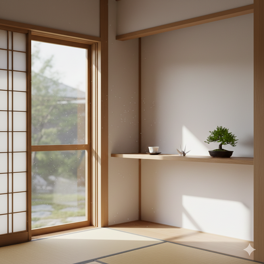 Os japoneses prezam pelos ambientes minimalistas, limpos e bem arejados / Gemini