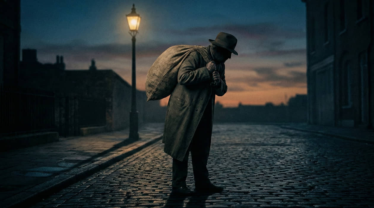 O Homem do Saco carregava crianças desobedientes e nunca mais as devolvia; essa era a lenda