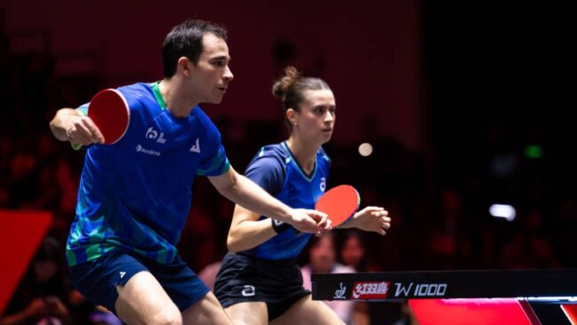 Calderano e Bruna vencem Jong-hoon Lim e Yubin Shin, líderes mundiais e medalhistas olímpicos, por 3 sets a 0
