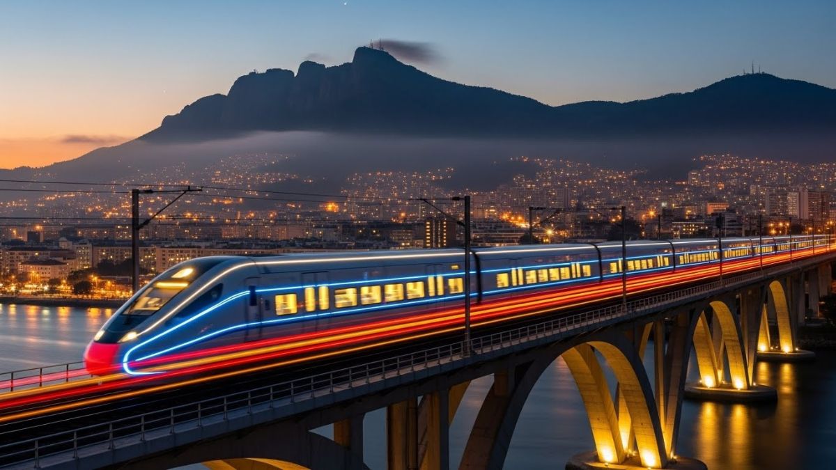 Operando a 350 km/h, o trem reduzirá a jornada entre as capitais para apenas 105 minutos