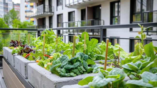 Hortas em prédios tem se tornado cada vez mais comuns, conforme essa modalidade de habitação se torna dominante no mercado imobiliário de entrada