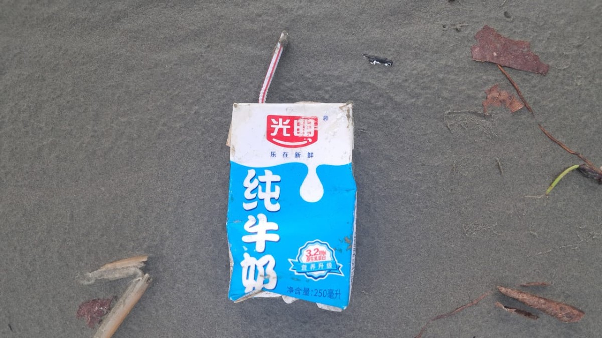 Caixinhas de leite com identificação chinesa e outros produtos internacionais chamaram a atenção dos moradores / Márcio Ribeiro/DL