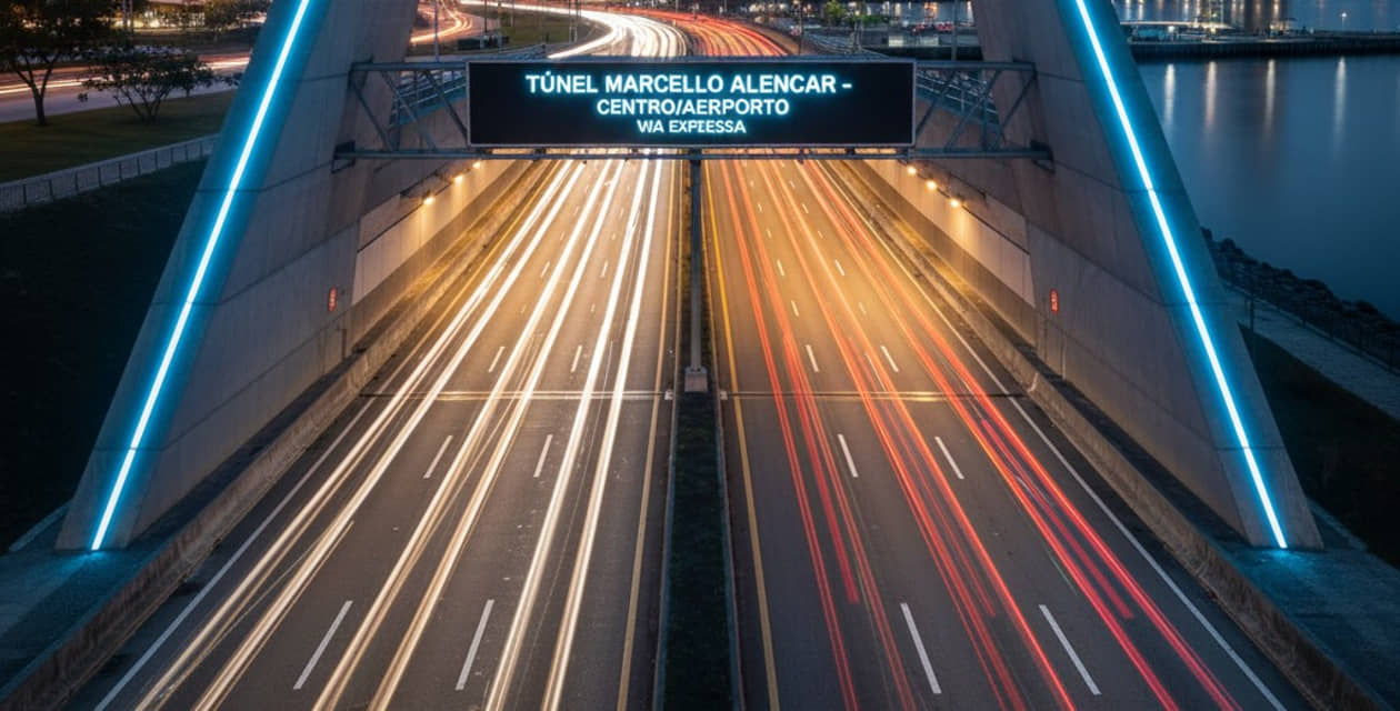 O maior túnel urbano do Brasil está no Rio de Janeiro e é considerado uma obra memorável de mobilidade