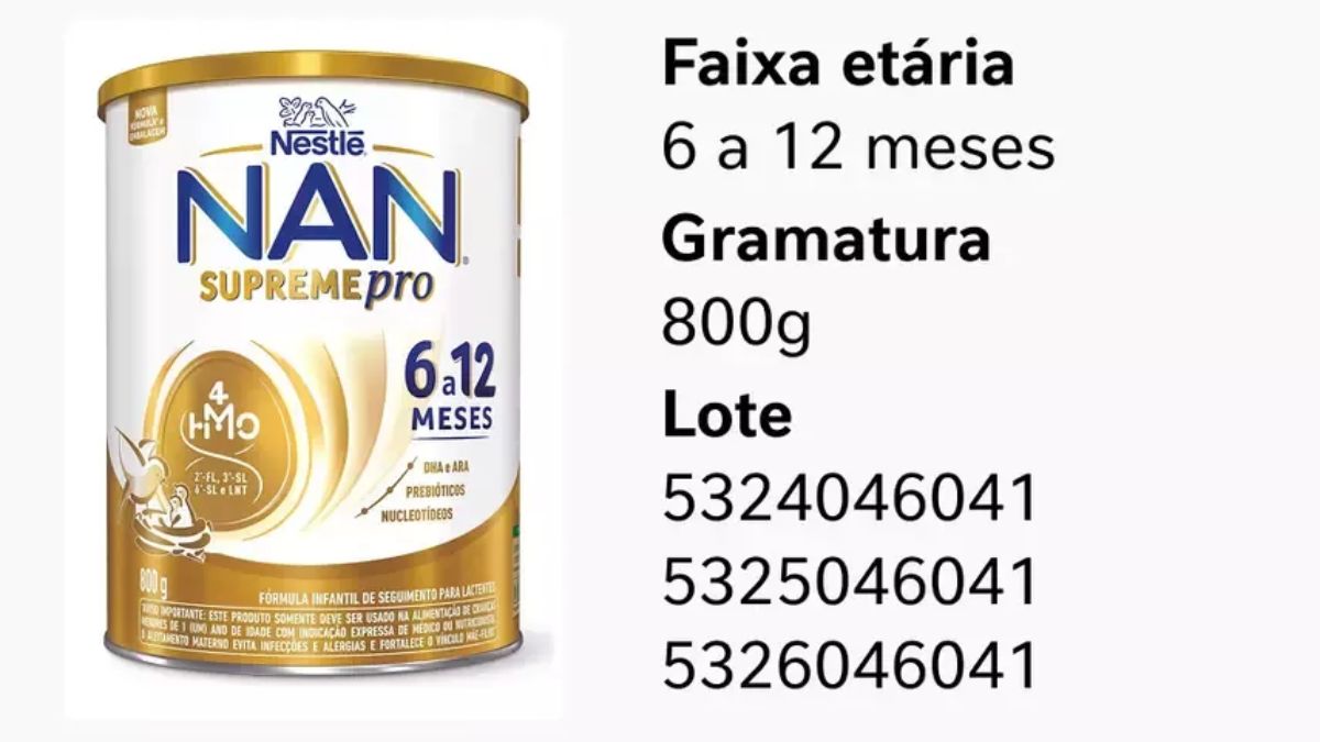 Nan Supreme Pro 800g de 6 a 12 meses/Divulgação
