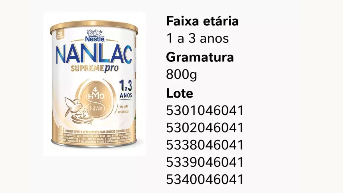 Nanlac Supreme Pro 800g de 1 a 3 anos/Divulgação