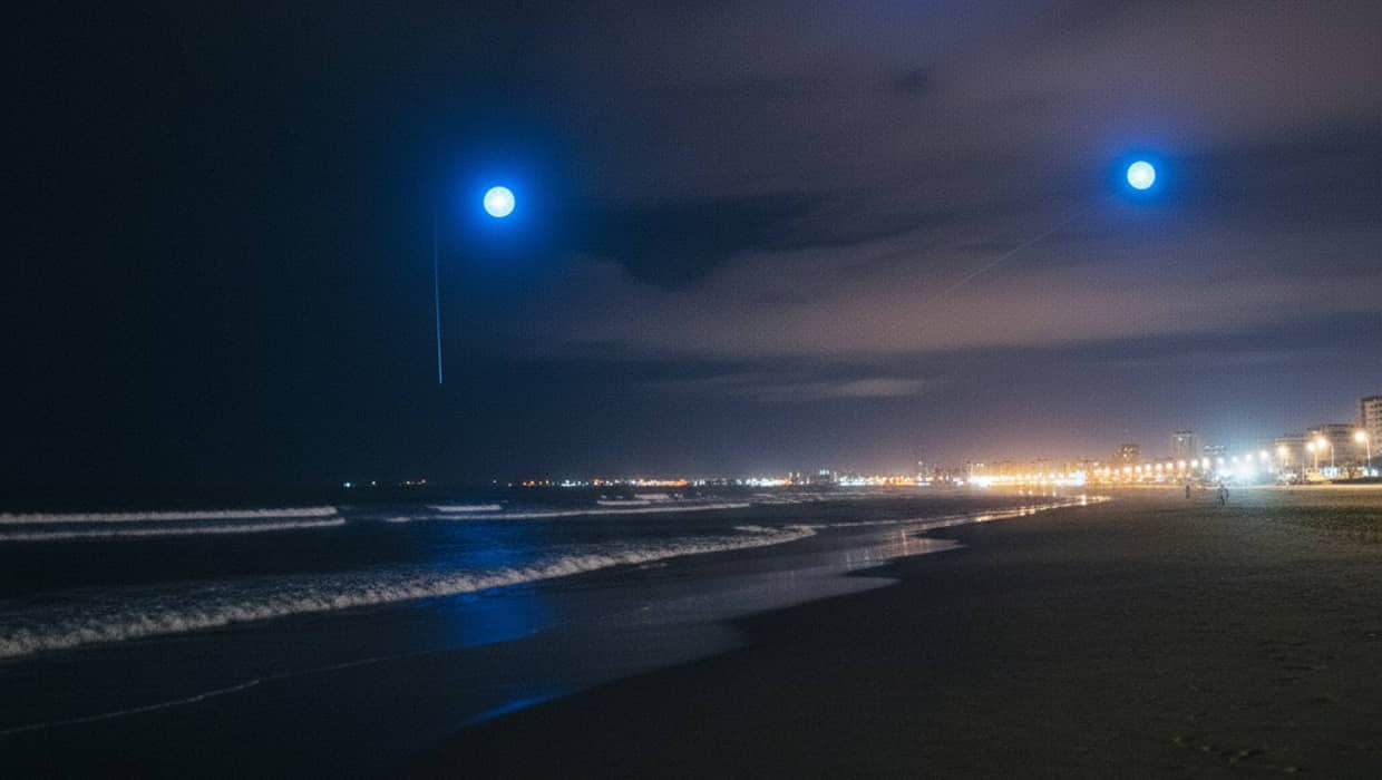Peruíbe vive muitos mistérios, dentre eles o das luzes brilhantes no céu