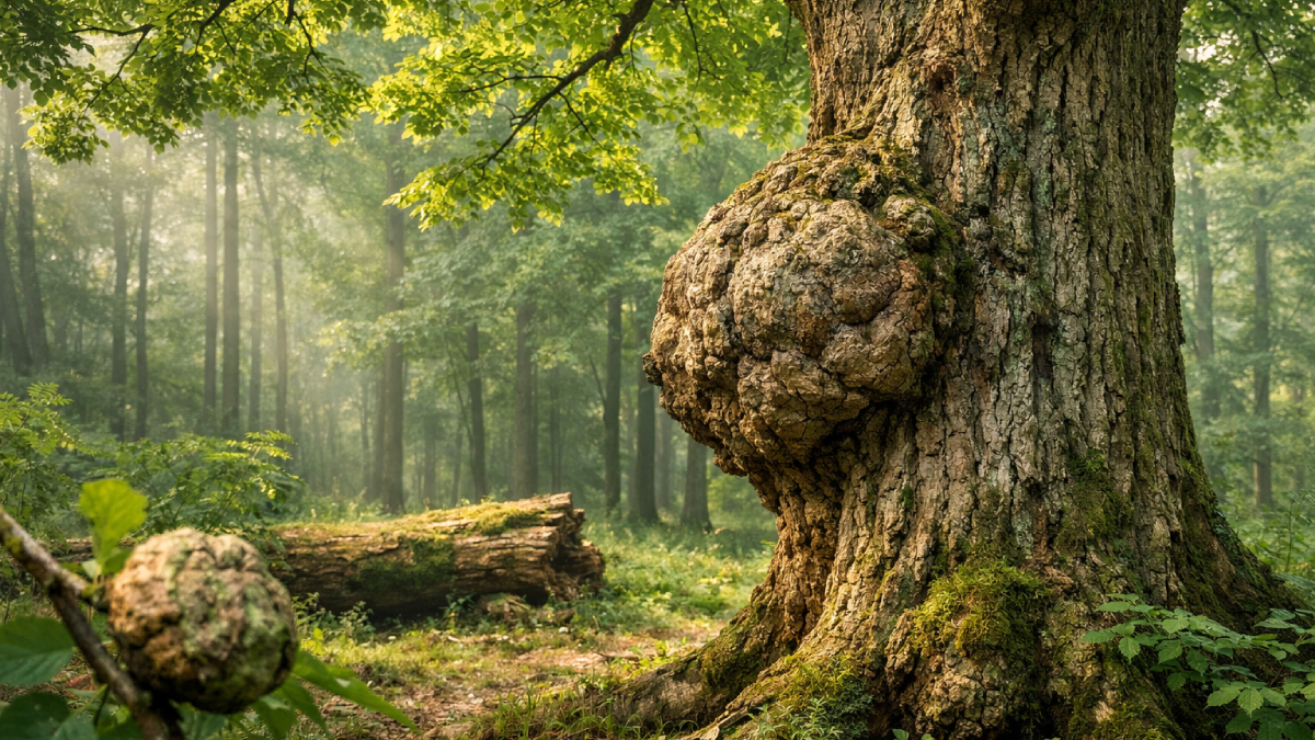Isso acontece porque a própria anatomia vegetal impede a propagação descontrolada das células alteradas