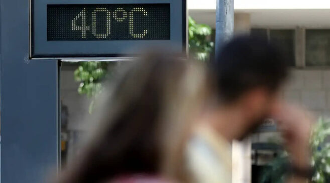 Calor intenso em cidade brasileira faz termômetro de rua ir aos 40 graus