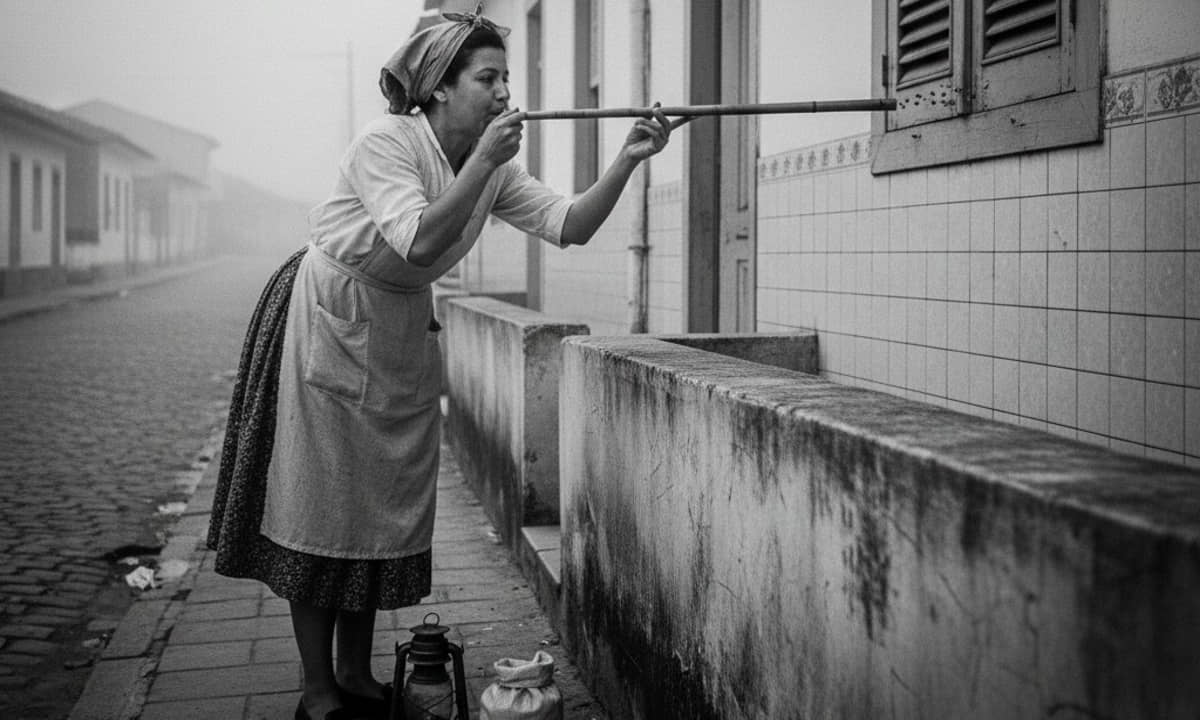 Antigamente, pessoas eram pagas para soprar pedrinhas na janela no intuito de acordar o outro (despertador humano)