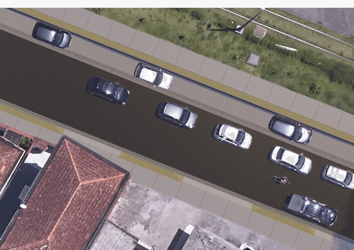 Av. Capitão Luiz Antônio Pimenta será reestruturada com calçadas padronizadas, ciclovia, travessias elevadas e paisagismo (Divulgação/PMSV)
