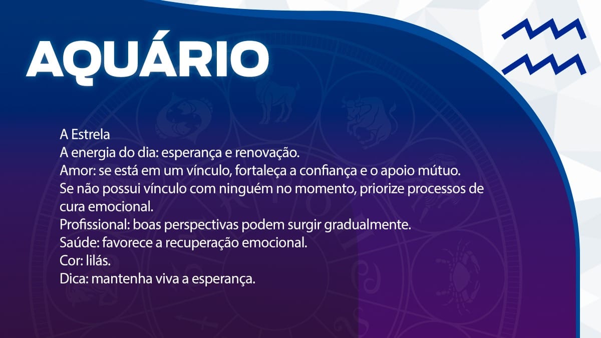 Previsão para Aquário / Arte/DL