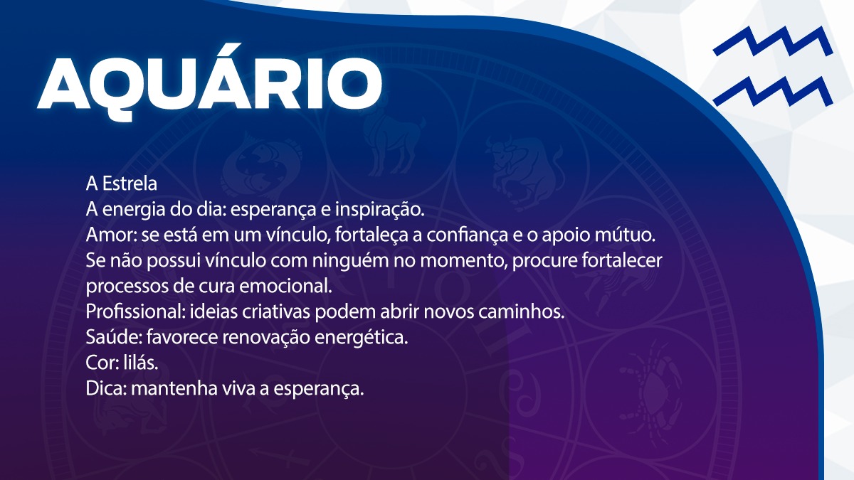 Previsão para Aquário / Arte/DL