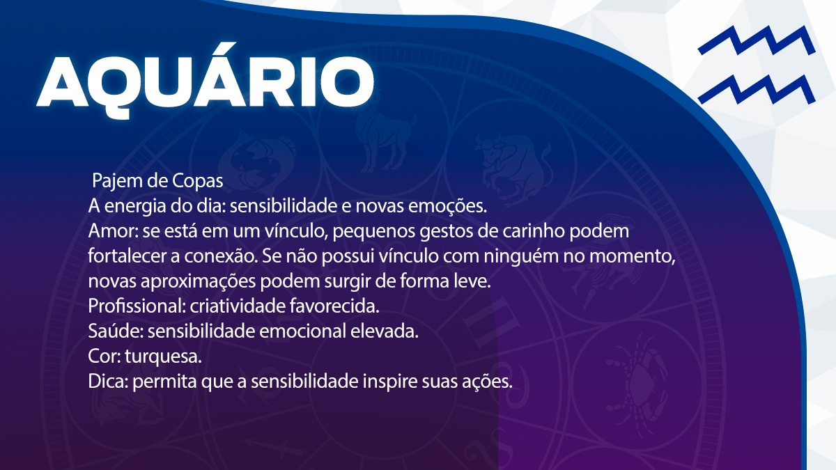 Previsão para Aquário / Arte/DL