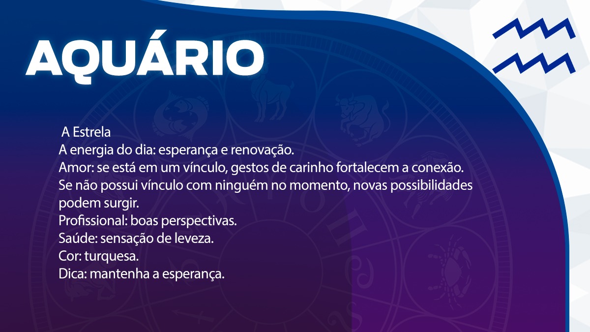 Previsão para Aquário / Arte/DL