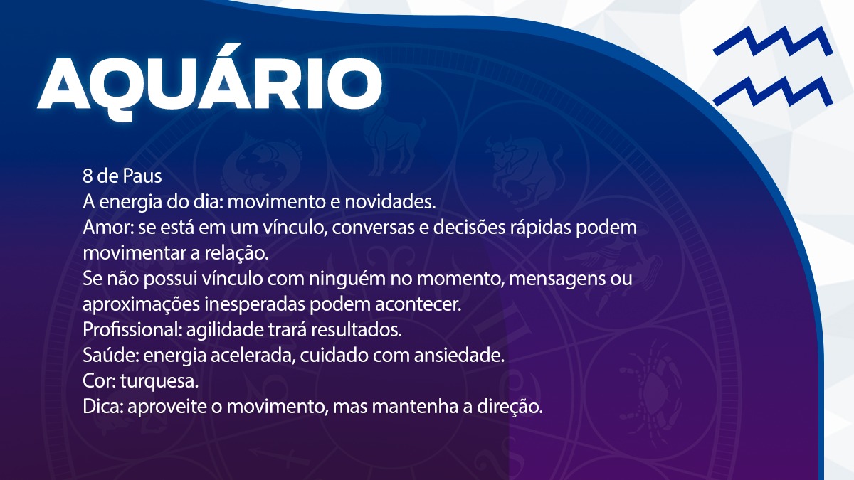 Previsão para Aquário / Arte/DL