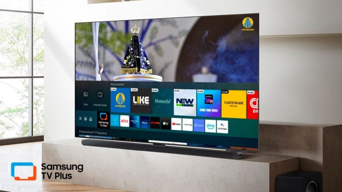 Os canais aparecem no momento em que ligamos a televisão, exatamente como em uma TV comum (Samsung/Divulgação)