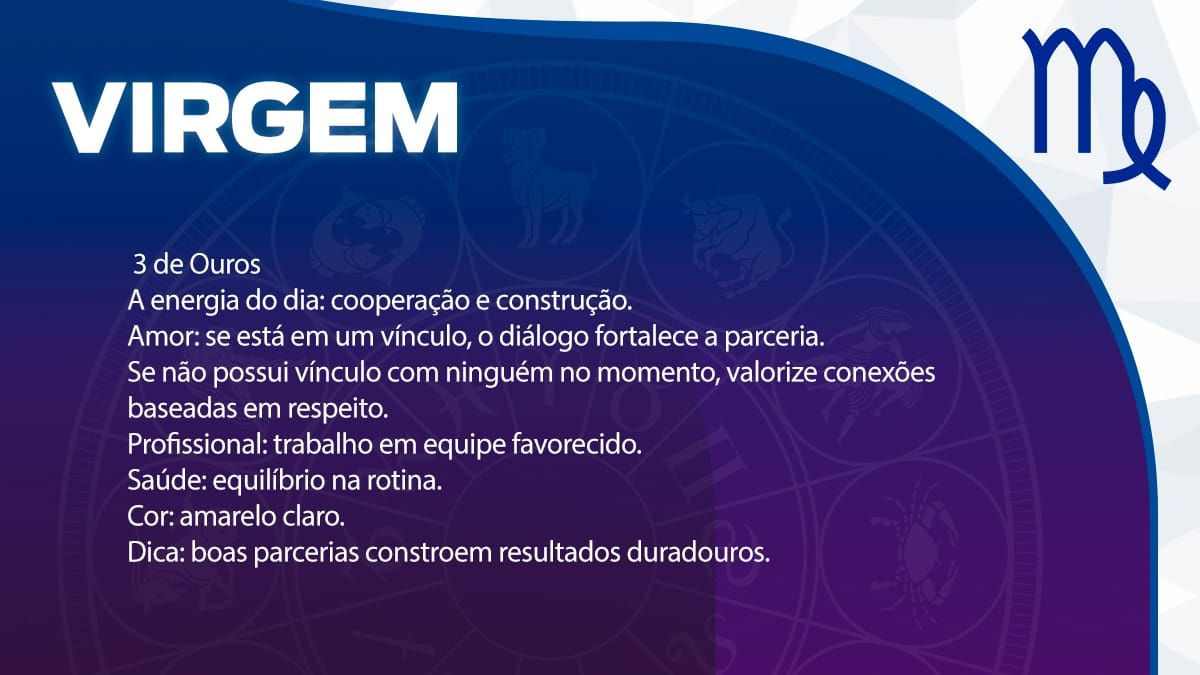 Previsão para Virgem / Arte/DL