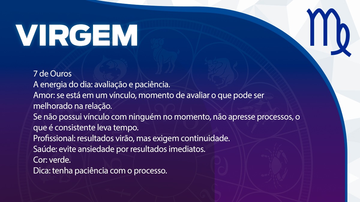 Previsão para Virgem / Arte/DL