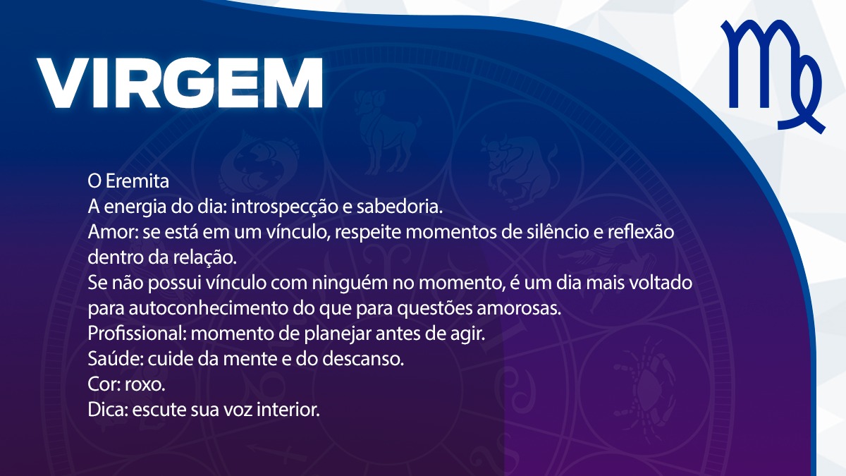 Previsão para Virgem / Arte/DL