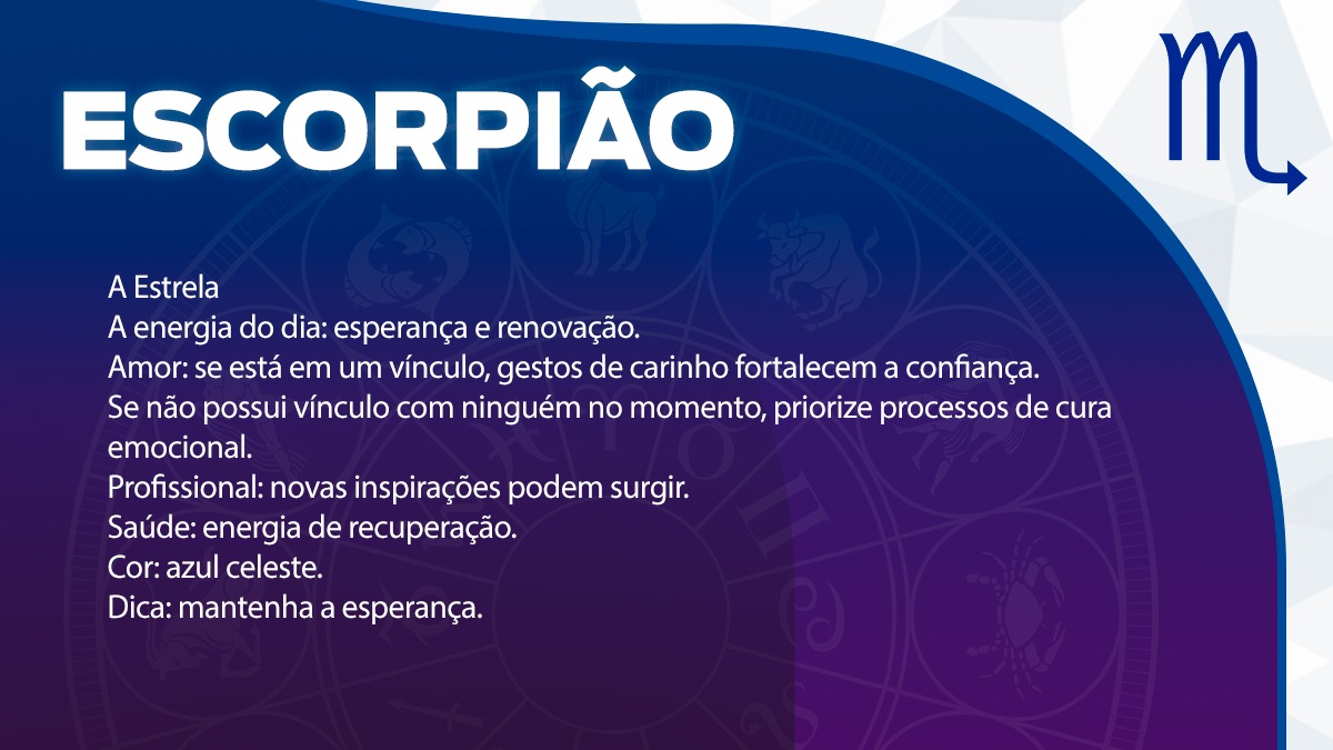 Previsão para Escorpião / Arte/DL
