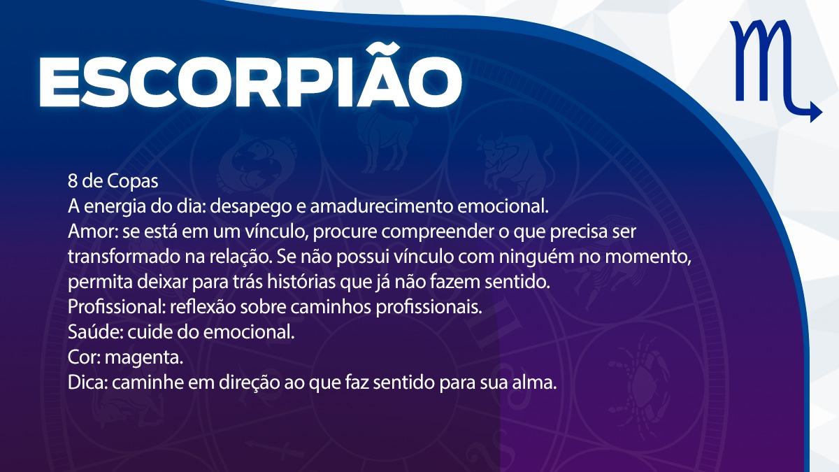 Previsão para Escorpião / Arte/DL
