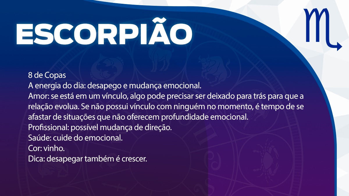 Previsão para Escorpião / Arte/DL